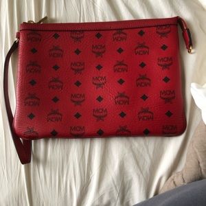 MCM monogram clutch